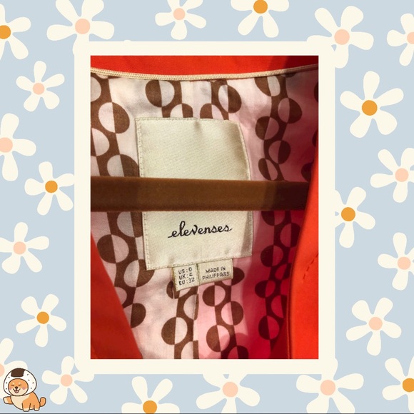 SOLD- Anthropologie Elevenses Puddle Chaser Trench Coat - Picture 7 of 12